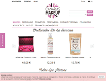 Tablet Screenshot of canariasmakeup.com